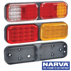 Narva Model 41 LED Rear Direction Twin Lamps with Grey Housing & 0.5m Cable